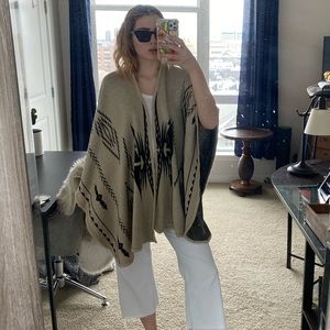 Anthropologie Blanket Shawl Shrug